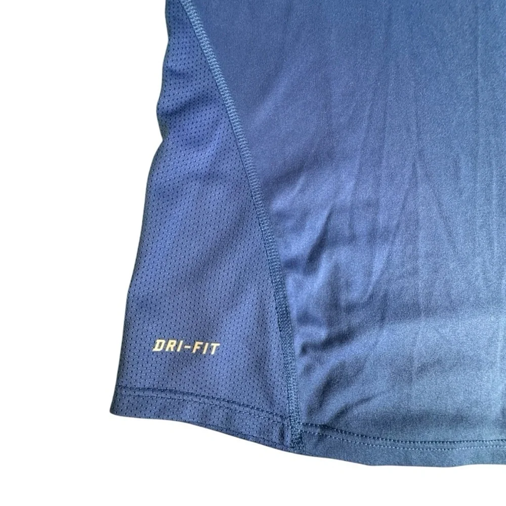 Nike Dri-FIT Long Sleeve Shirt XS Blue Athletic Top Thumbholes 465165-402